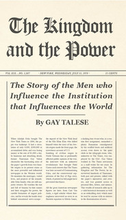book cover featuring a mockup of typical New York Times front page