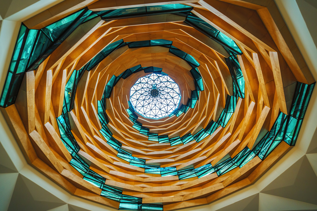 computer graphic of a spiral 