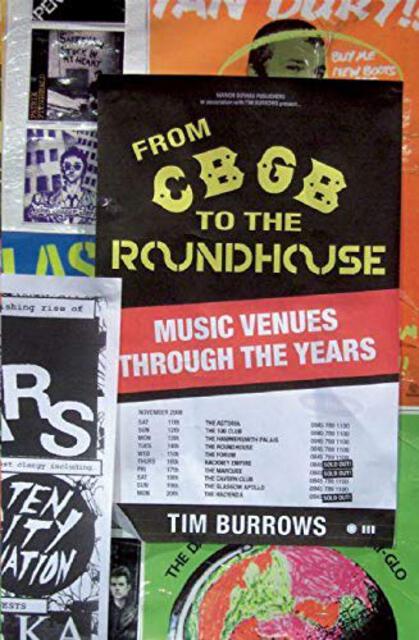 collage of memorabilia from music venues