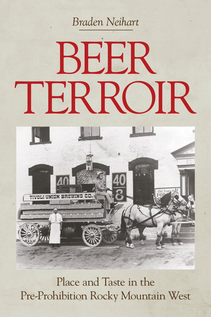 boo cover shows horse-drawn beer wagon from 19th-century Denver
