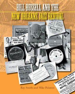 Collage of jazz memorabilia related to New Orleans