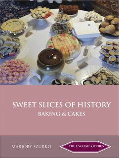 colour photo of various cakes and biscuits arranged on a table 