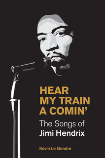 digitally altered photo of Hendrix close up at microphone