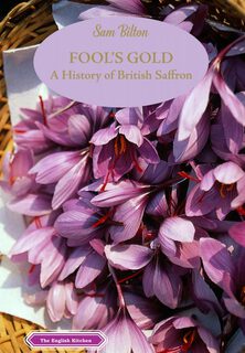 colour photo of purple saffron flowers with red stamens
