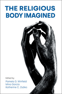 book cover which shows a sculpture of entwined hands on white background