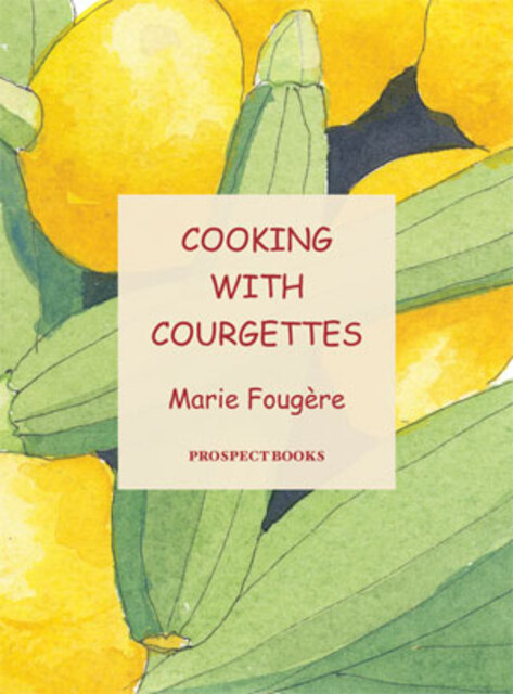 watercolour drawing of green and yellow courgettes
