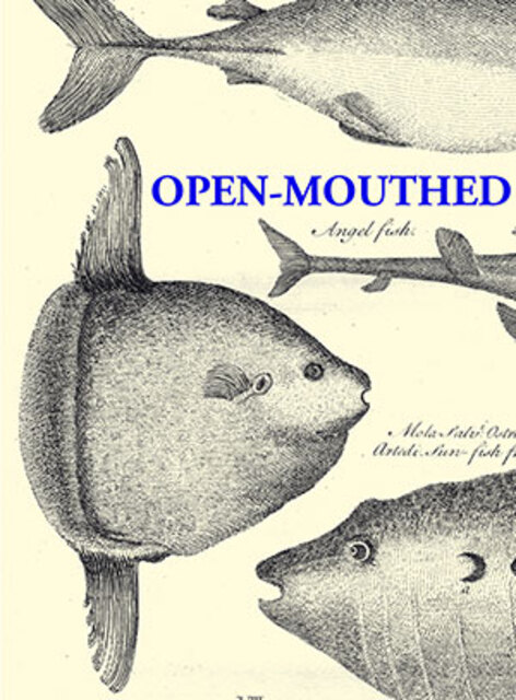 drawing of fish with open mouths