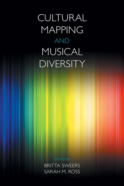 graphic design incorporating colours of the spectrum in vertical stripes