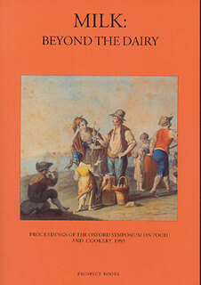 romantic-style scene of a dairy maid pouring milk into a churn  in the countryside