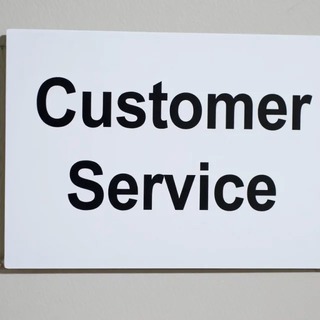 sign saying Customer Service