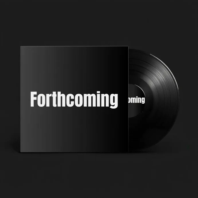 vinyl record with word forthcoming