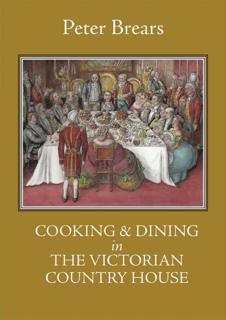 painting of an elaborate meal being served by footmen in livery